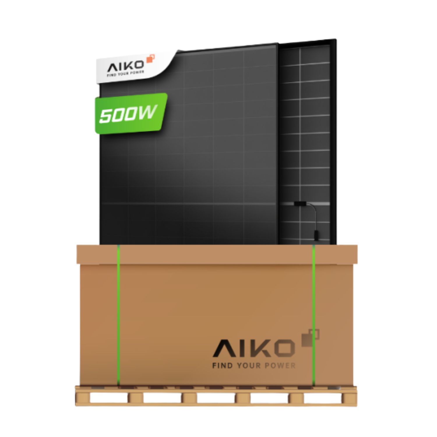 Saulės moduliai pakuotėmis